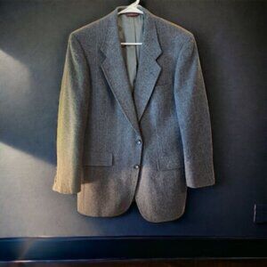 Vintage Hart Schaffner Marx Glen Plaid Wool Sport Coat Jacket Blazer Men's 40R